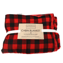 Charger l'image dans la galerie, black and red checkered blanket