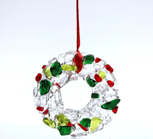Handmade Glass Christmas Ornament