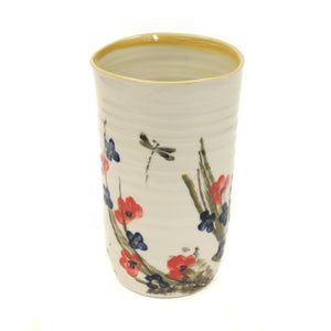 Hand-Painted Vase "Poppy Collection"