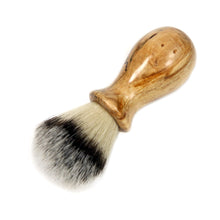 Load image into Gallery viewer, Shaving brush made from spalted maple with badger hair knot
