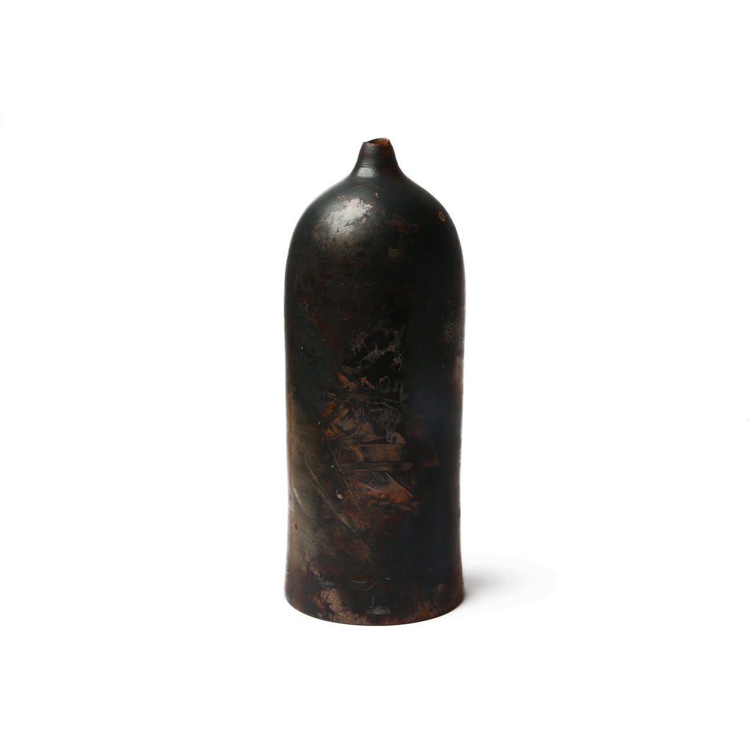 decorative saggar fired bottle