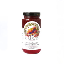 Load image into Gallery viewer, glass jar of locally crafted pure strawberry jam