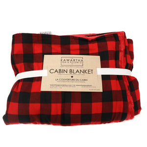 black and red checkered blanket