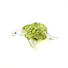 Load image into Gallery viewer, fused green glass turtle