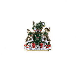 lapel pin of Legislative Assembly coat of arms in colour