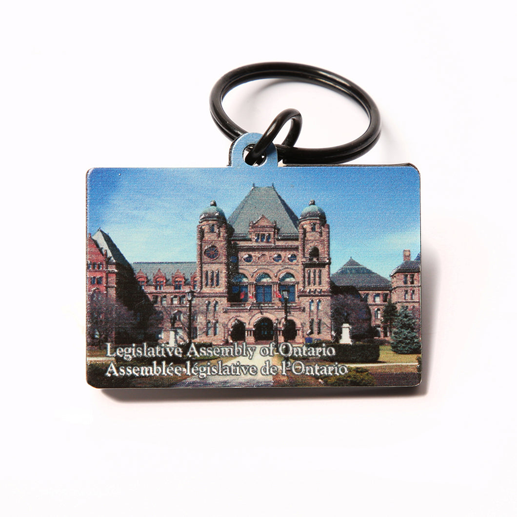 Key ring photo of the Legislative Building and name in English and French