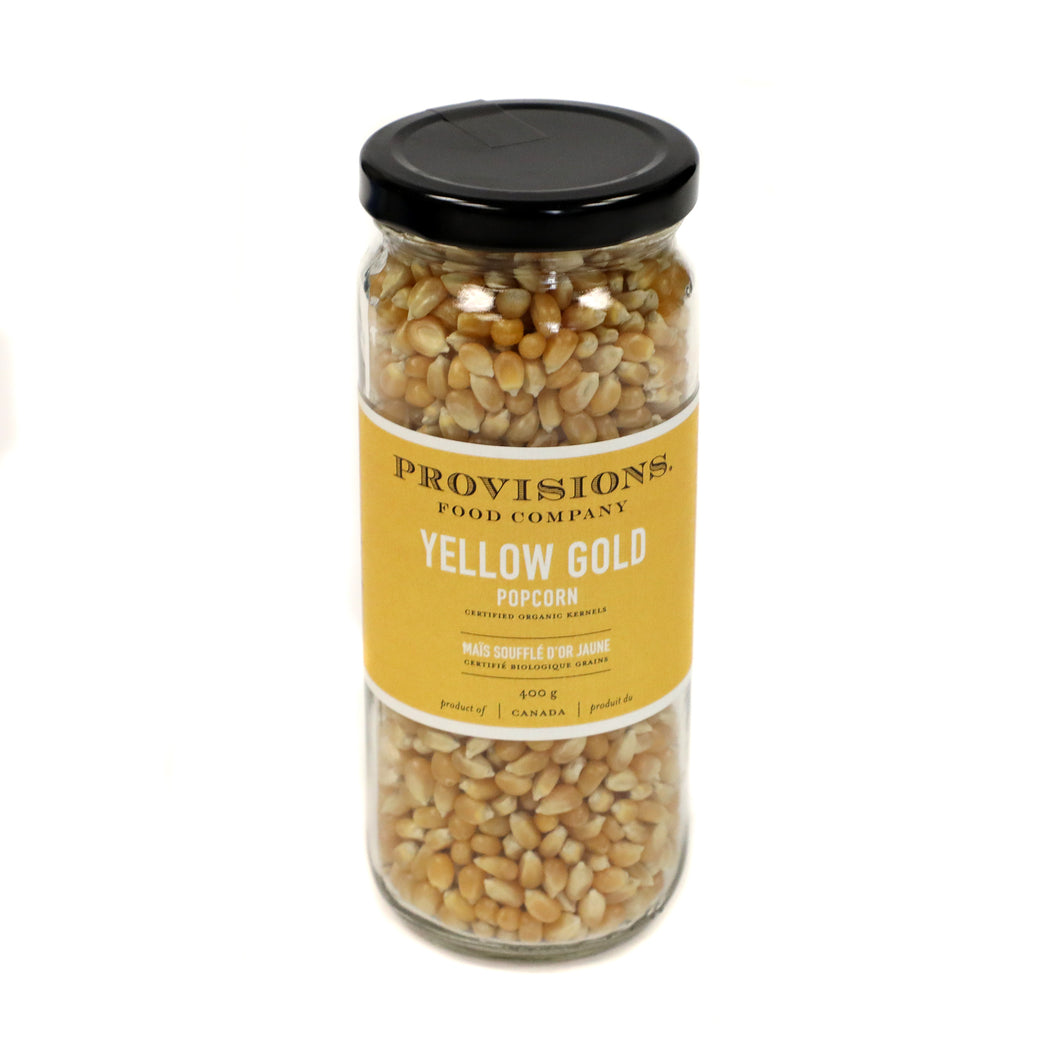 Grains de maïs dorés à souffler